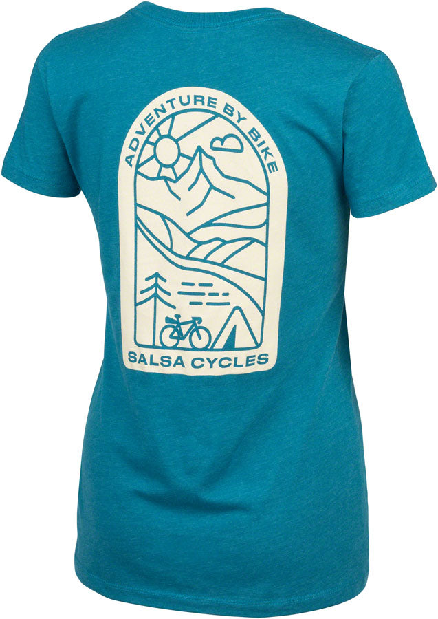 Salsa Womens Campout T-Shirt - Large Teal Shirts Salsa   