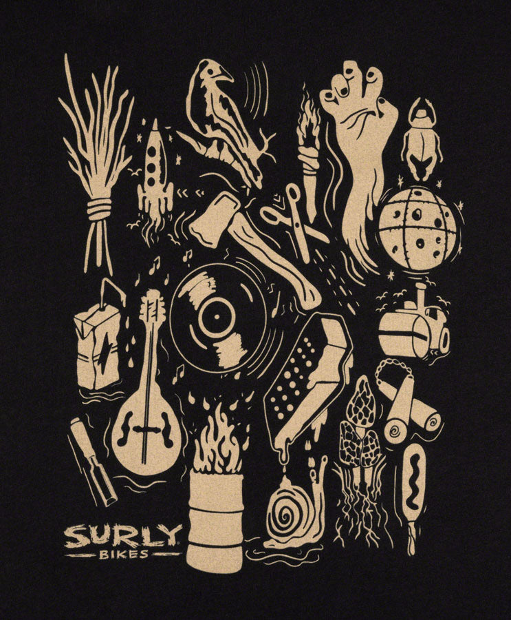 Surly Stamp Collection Womens T-Shirt - Black Large Shirts Surly   