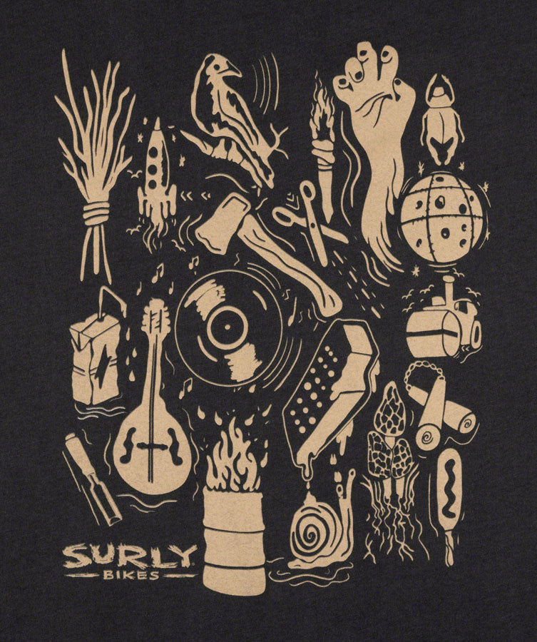 Surly Stamp Collection Mens T-Shirt - Black Small Shirts Surly   
