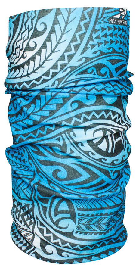 Headsweats Ultra Band Multi-Purpose Headband - Full Blue Tribal One Size Headbands Headsweats   