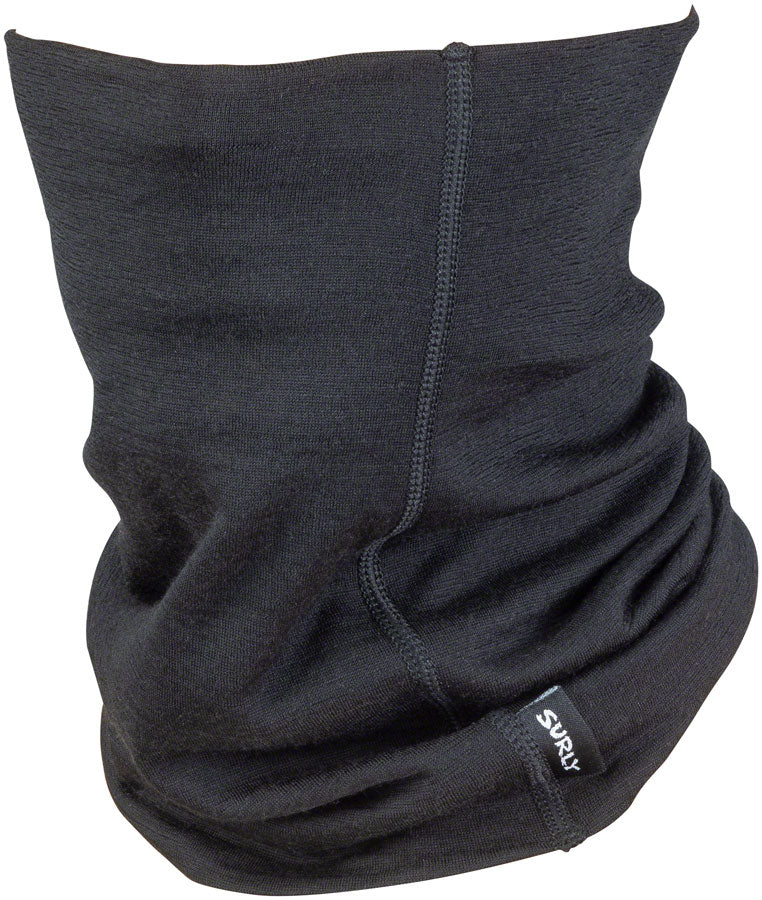 Surly Lightweight Neck Toob - Wool Black 150gm One Size Neck Gaiters Surly   