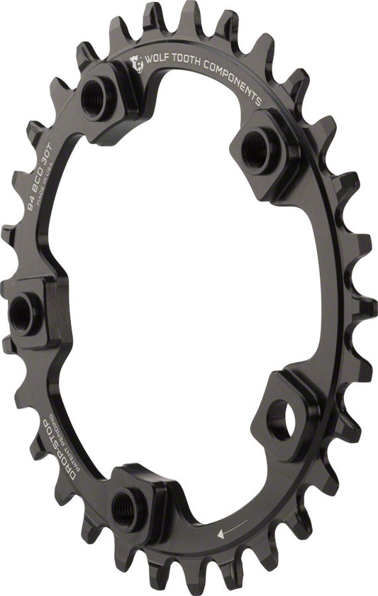 Wolf Tooth 94 BCD Chainring - 32t 94 BCD 5-Bolt Drop-Stop Black Chainrings Wolf Tooth   