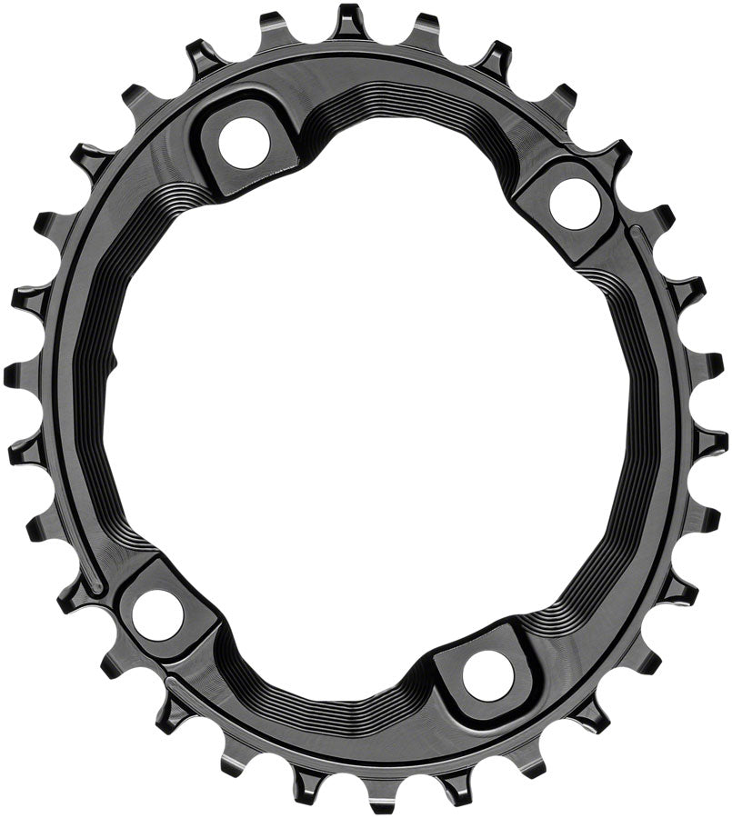 absoluteBLACK Oval 96 BCD Chainring Shimano XT M8000 - 30t 96 Shimano Asymmetric BCD 4-Bolt Narrow-Wide BLK Chainrings Absolute Black   
