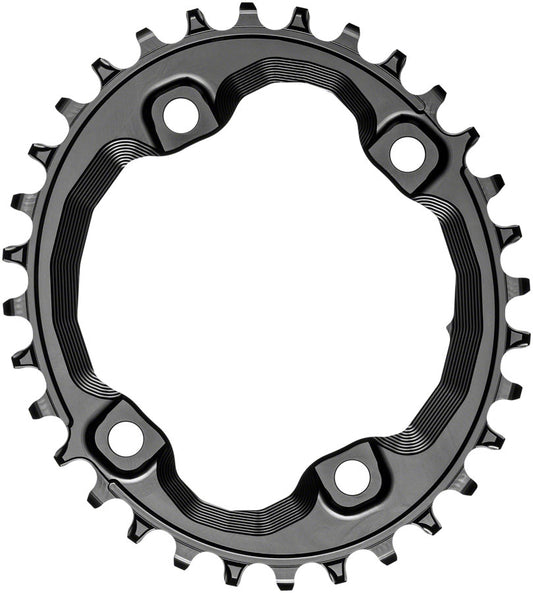 absoluteBLACK Oval 96 BCD Chainring Shimano XT M8000 - 32t 96 Shimano Asymmetric BCD 4-Bolt Narrow-Wide BLK Chainrings Absolute Black   