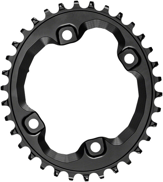 absoluteBLACK Oval 96 BCD Chainring Shimano XT M8000 - 34t 96 Shimano Asymmetric BCD 4-Bolt Narrow-Wide BLK Chainrings Absolute Black   
