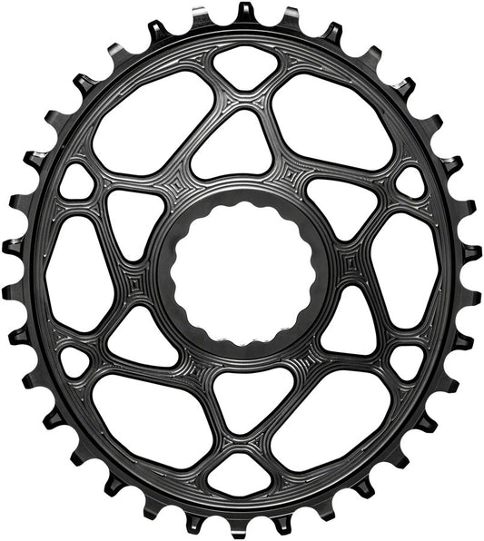 absoluteBLACK Oval Direct Mount Chainring - 34t CINCH Direct Mount 3mm Offset Requires Hyperglide+ Chain BLK Chainrings Absolute Black   