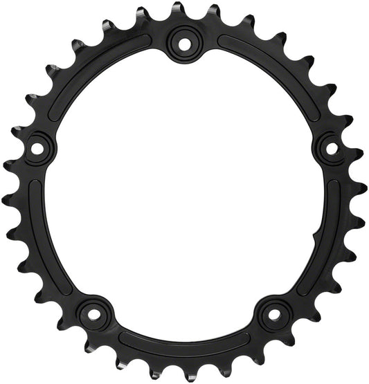 absoluteBLACK Premium Sub-Compact Oval 110 BCD Road Inner Chainring - 32t 110 BCD 5-Bolt BLK Chainrings Absolute Black   