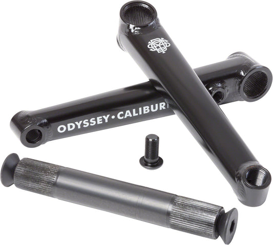 Odyssey Calibur V2 Crankset - 160mm Right Hand/Left Hand Drive Rust Proof BLK BMX Cranksets Odyssey   