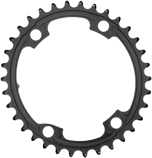 absoluteBLACK Premium Oval 110 BCD Road Inner Chainring Shimano Dura-Ace 9100 - 34t 110 Shimano Asymmetric BCD 4-Bolt BLK Chainrings Absolute Black   