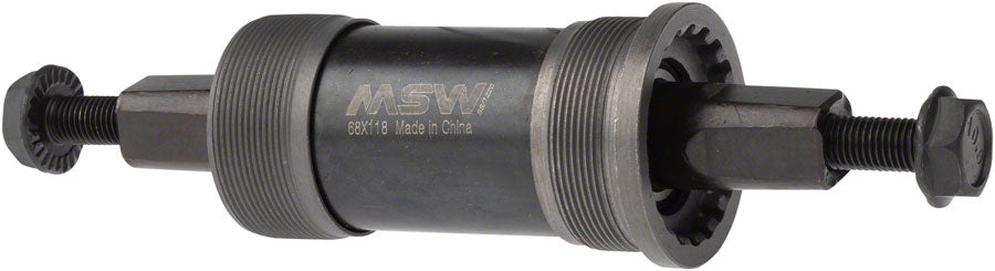 MSW ST100 Bottom Bracket - English 68 x 118mm Square Taper JIS Bottom Brackets MSW   