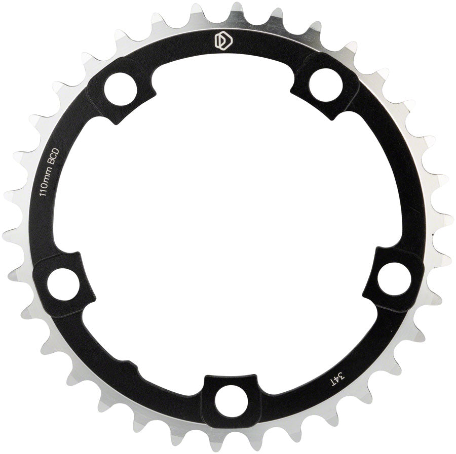 Dimension Multi Speed Chainring - 34T 110mm BCD Middle Black Chainrings Dimension   