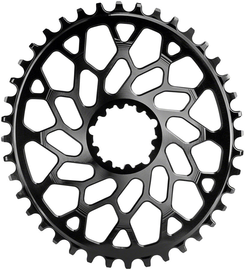 absoluteBLACK Oval Narrow-Wide Direct Mount Chainring - 40t SRAM 3-Bolt Direct Mount 6mm Offset BLK Chainrings Absolute Black   