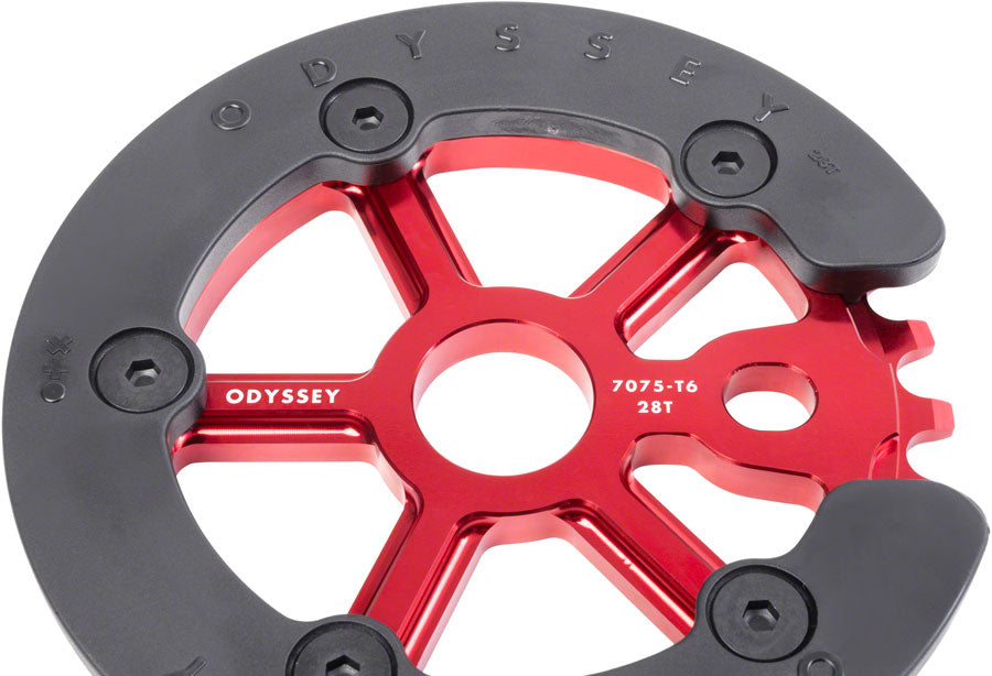 Odyssey Utility Pro Guard Sprocket - 28t Anodized Red Sprocket Odyssey   