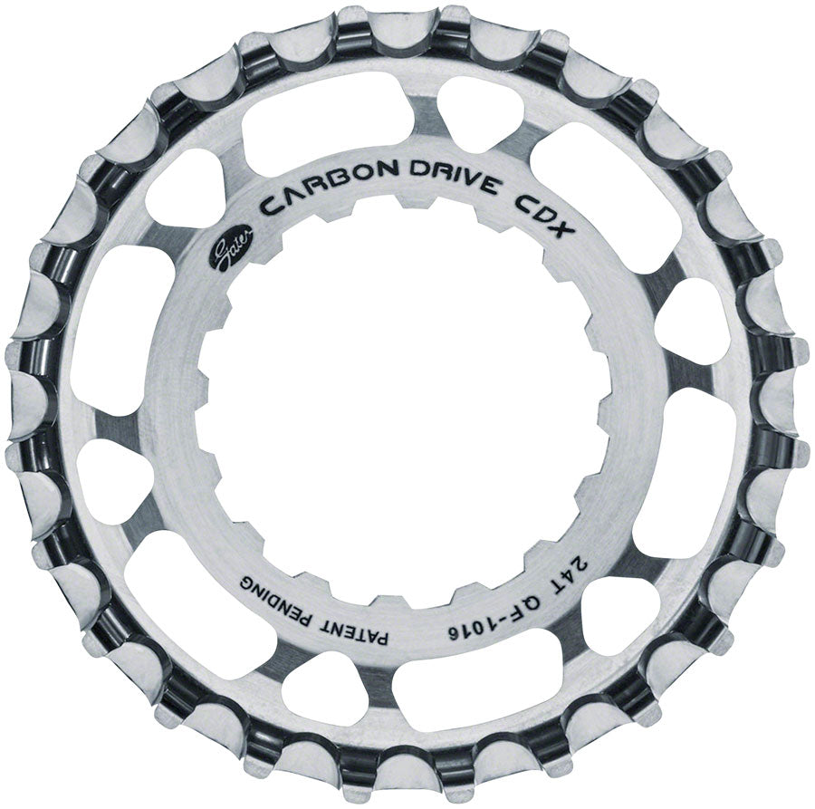 Gates Carbon Drive CDX CenterTrack Front Sprocket  - 24t For Bosch GEN 2 Silver Belt Drive Ring Gates Carbon Drive   