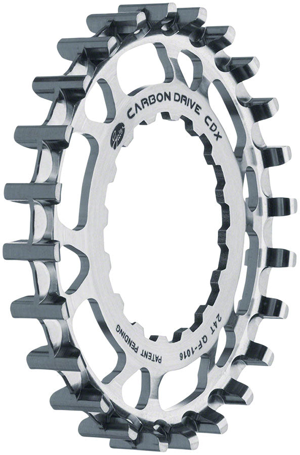 Gates Carbon Drive CDX CenterTrack Front Sprocket  - 24t For Bosch GEN 2 Silver Belt Drive Ring Gates Carbon Drive   