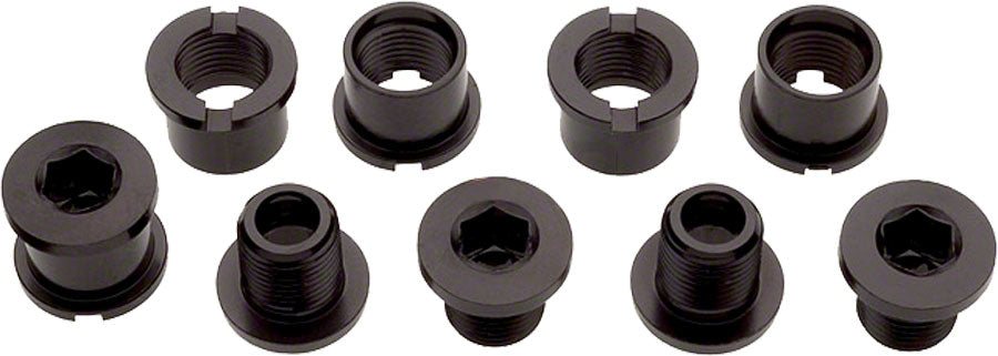 Problem Solvers Single Chainring Bolts Black Alloy Chainring Bolts and Hardware Problem Solvers   