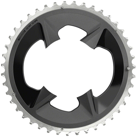 SRAM Rival Wide 2x12-Speed Outer Chainring - 43t 94 BCD BLK For use 30t Inner Chainrings SRAM   