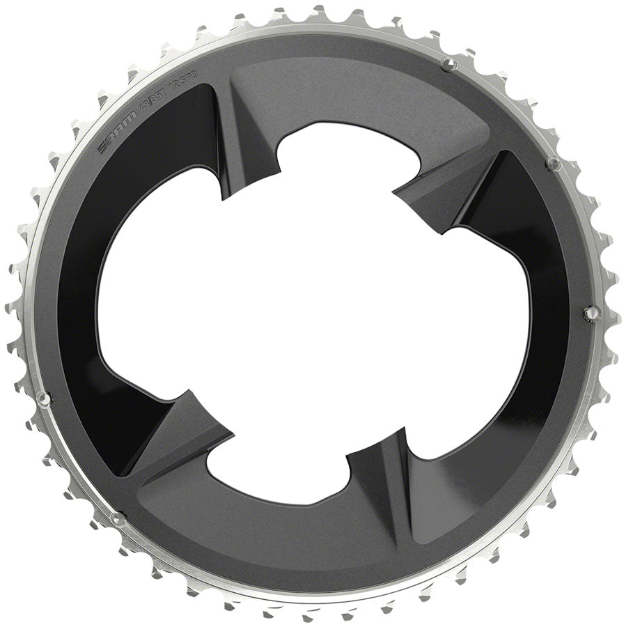 SRAM Rival 2x12-Speed Outer Chainring - 48t 107 BCD BLK For use 35t Inner Chainrings SRAM   