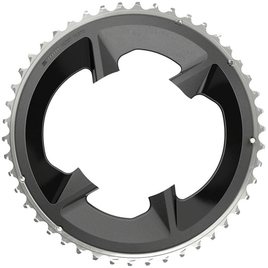 SRAM Rival 2x12-Speed Outer Chainring - 46t 107 BCD BLK For use 33t Inner Chainrings SRAM   