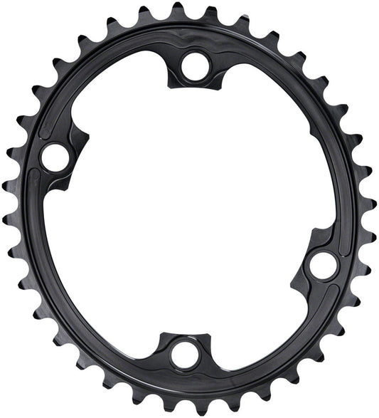 absoluteBLACK Premium Oval 110 BCD Road Inner Chainring Shimano Dura-Ace 9000 - 36t 110 Shimano Asymmetric BCD 4-Bolt BLK Chainrings Absolute Black   