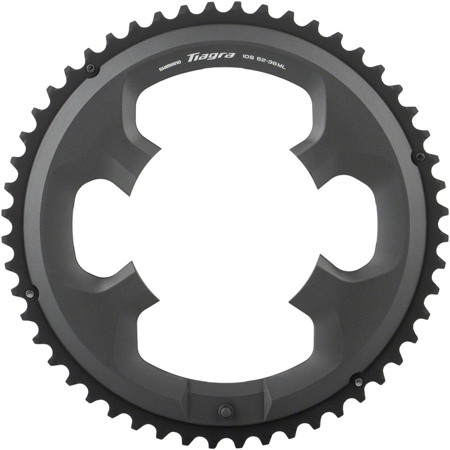 Shimano Tiagra FC-4700 Chainring - 52t 110 BCD Asymmetric Black Chainrings Shimano   