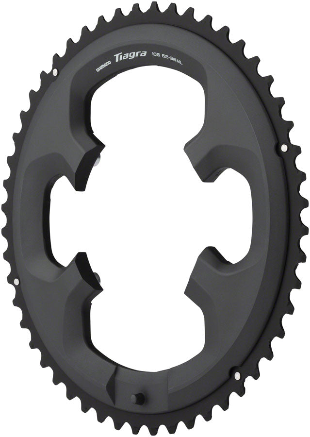 Shimano Tiagra FC-4700 Chainring - 52t 110 BCD Asymmetric Black Chainrings Shimano   