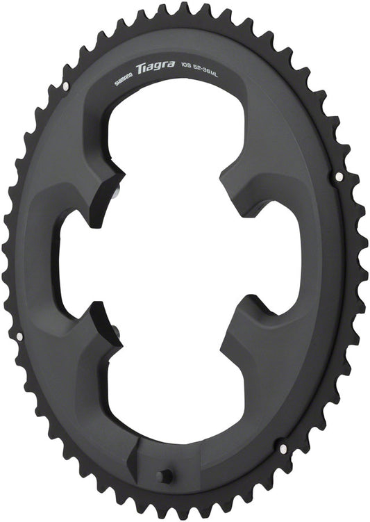 Shimano Tiagra FC-4700 Chainring - 52t 110 BCD Asymmetric Black Chainrings Shimano   
