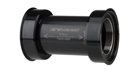 CeramicSpeed PF4630 Bottom Bracket - PF30/BBright/386EVO 30mm Spindle Black Bottom Brackets CeramicSpeed   