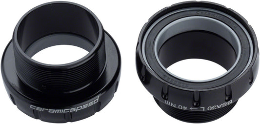 CeramicSpeed BSA30 MTB Bottom Bracket - BSA Thread 30mm Spindle Coated Races BLK Bottom Brackets CeramicSpeed   