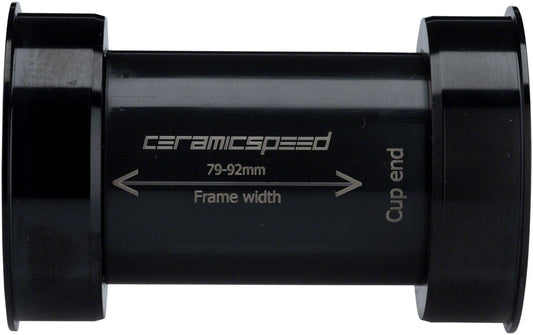 CeramicSpeed EVO386 Bottom Bracket - 86mm 24mm Spindle Coated Races Black Bottom Brackets CeramicSpeed   