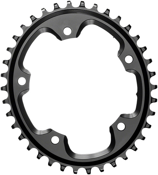 absoluteBLACK Oval 110 BCD CX Chainring - 40t 110 BCD 5-Bolt Narrow-Wide BLK Chainrings Absolute Black   