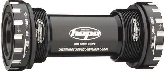 Hope BSA Threaded Bottom Bracket - 68/73 For 24mm Spindle Stainless Black Bottom Brackets Hope   