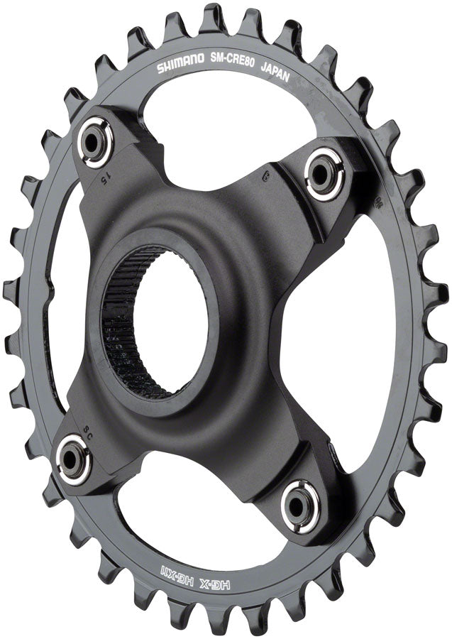 Shimano STEPS SM-CRE80 eBike Chainring - 34t 56.5mm Chainline Without Chainguide BLK Chainrings Shimano   