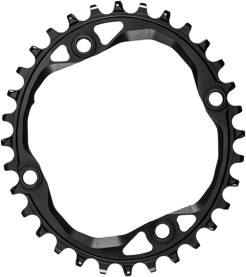absoluteBLACK Oval 104 BCD Chainring - 32t 104 BCD 4-Bolt Narrow-Wide Black Chainrings Absolute Black   