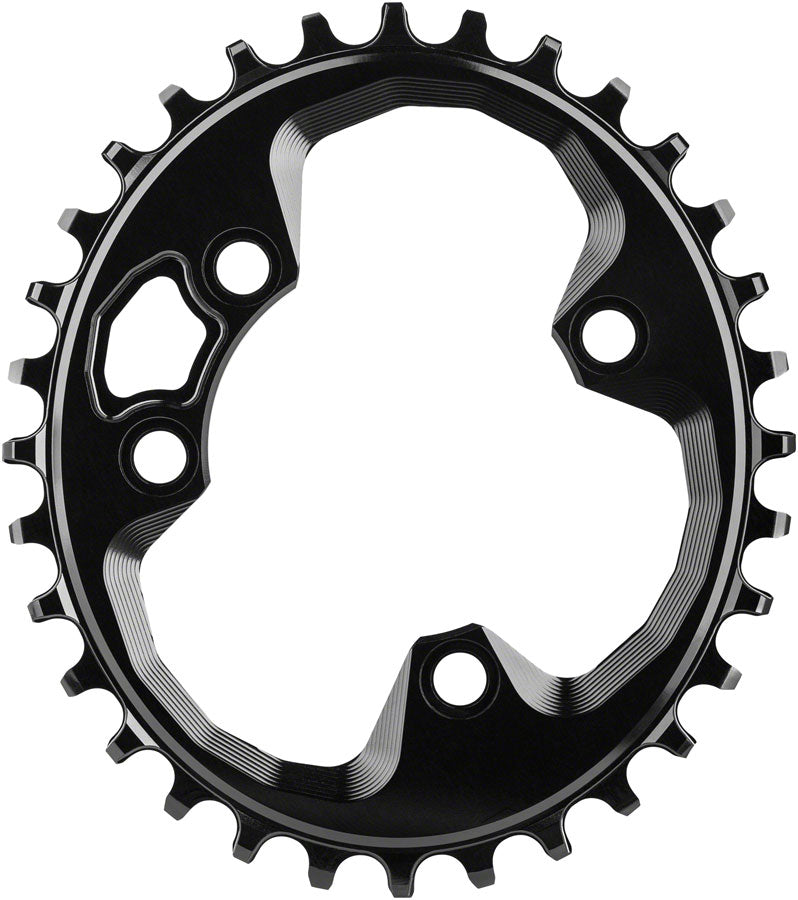 absoluteBLACK Oval 76 BCD Chainring Rotor - 30t 76 BCD 4-Bolt Narrow-Wide BLK Chainrings Absolute Black   