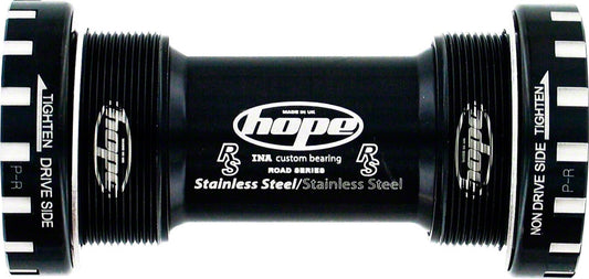Hope BSA30 Threaded Bottom Bracket - 68/73/83/100/120mm For 30mm Spindle Stainless BLK Bottom Brackets Hope   