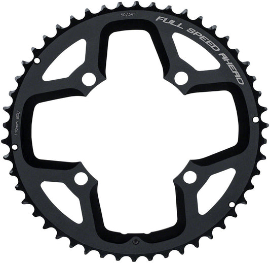Full Speed Ahead Gossamer ABS Chainring - 50t 110 Full Speed Ahead ABS BCD 4-Bolt Aluminum N10/N11 BLK Chainrings FSA   