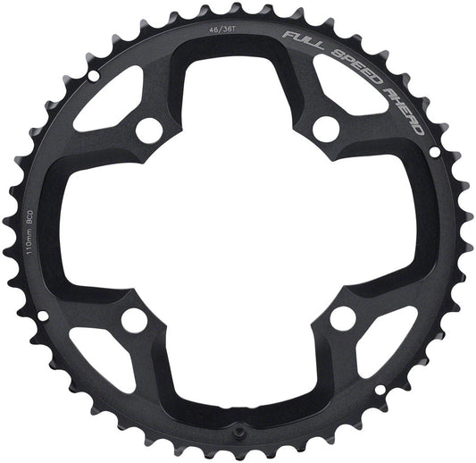 Full Speed Ahead Gossamer ABS Chainring - 46t 110 Full Speed Ahead ABS BCD 4-Bolt Aluminum N10/N11 BLK Chainrings FSA   