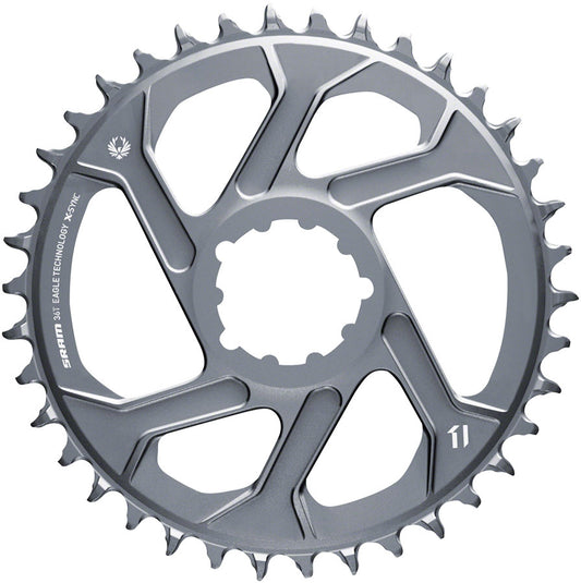 SRAM 36T X-Sync 2 Direct Mount Eagle Chainring 3mm Boost Offset Polar Gray Chainrings SRAM   