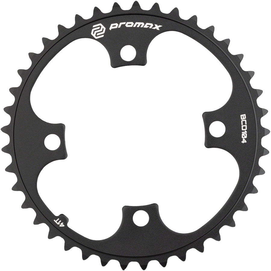 Promax 4-Bolt Chainring - 41t 104 BCD Black Chainrings Promax   