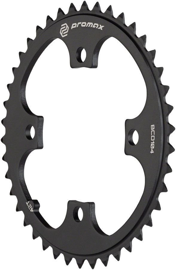 Promax 4-Bolt Chainring - 42t 104 BCD Black Chainrings Promax   