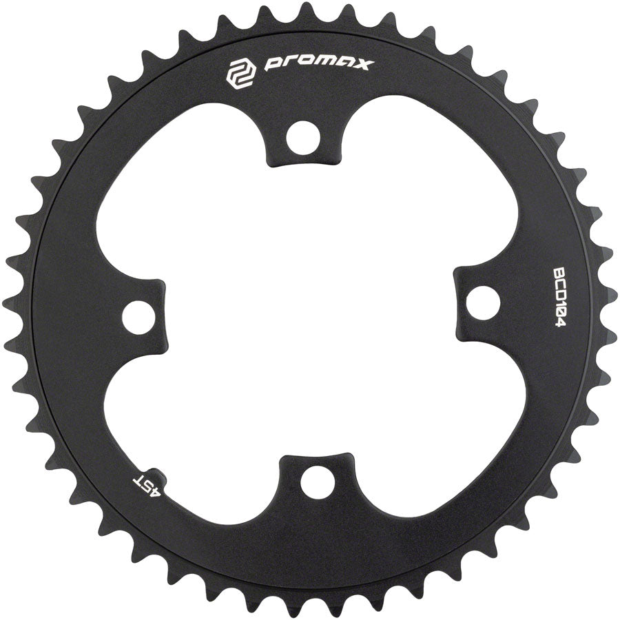 Promax 4-Bolt Chainring - 45t 104 BCD Black Chainrings Promax   