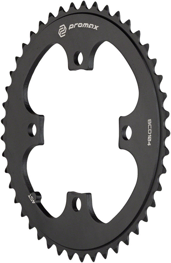 Promax 4-Bolt Chainring - 45t 104 BCD Black Chainrings Promax   