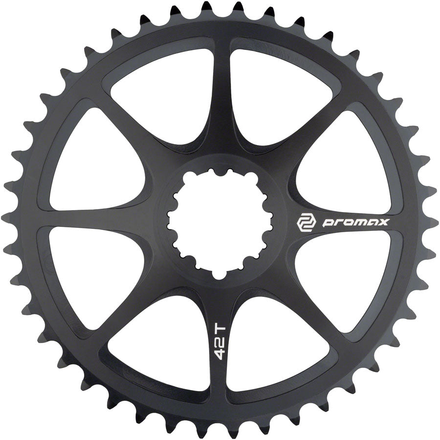 Promax Direct Mount 42t Chainring Black Chainrings Promax   