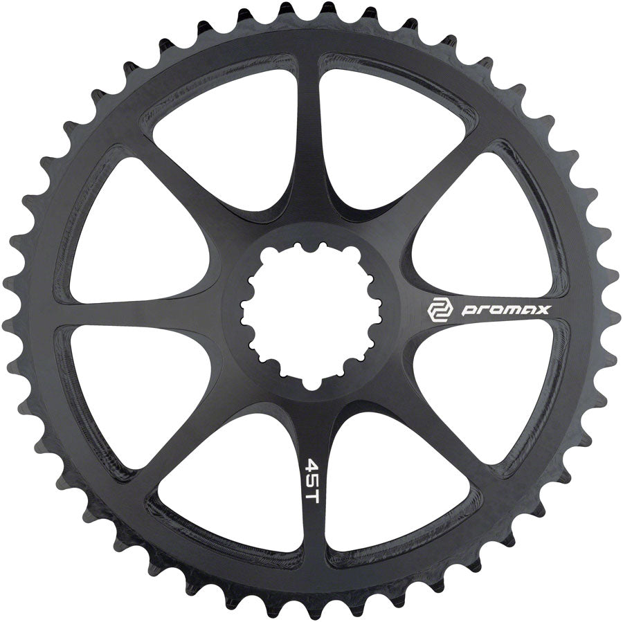 Promax Direct Mount 45t Chainring Black Chainrings Promax   