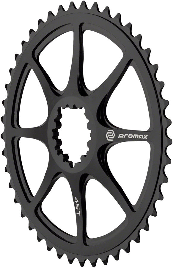 Promax Direct Mount 45t Chainring Black Chainrings Promax   