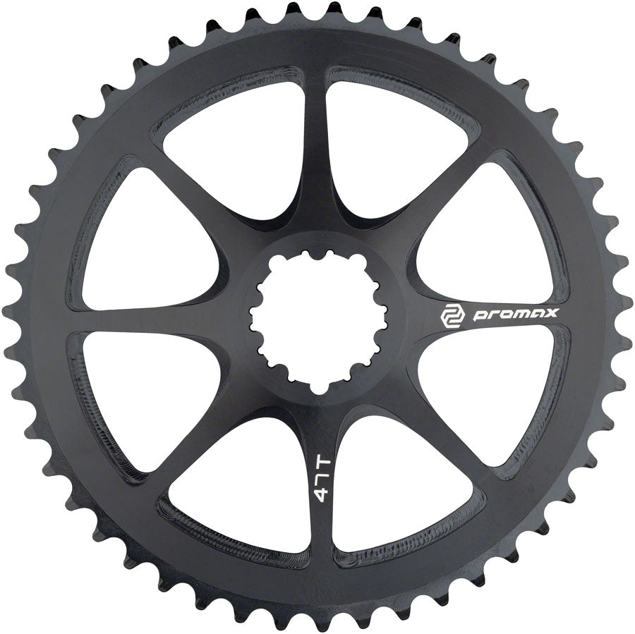 Promax Direct Mount 47t Chainring Black Chainrings Promax   