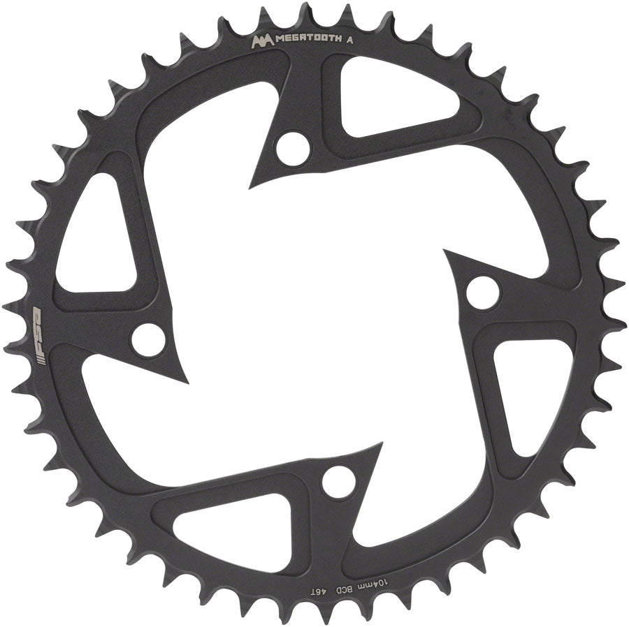 Full Speed Ahead Ebike MegaTooth Chainring Bosch Gen 4 - 48t 104 BCD 4-Bolt Aluminum BLK Chainrings FSA   