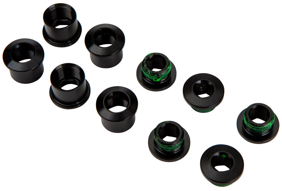 SRAM Road Double Chainring Aluminum Boltset 10 pieces BLK also fits SRAM Omnium Cranks Chainring Bolts and Hardware SRAM   