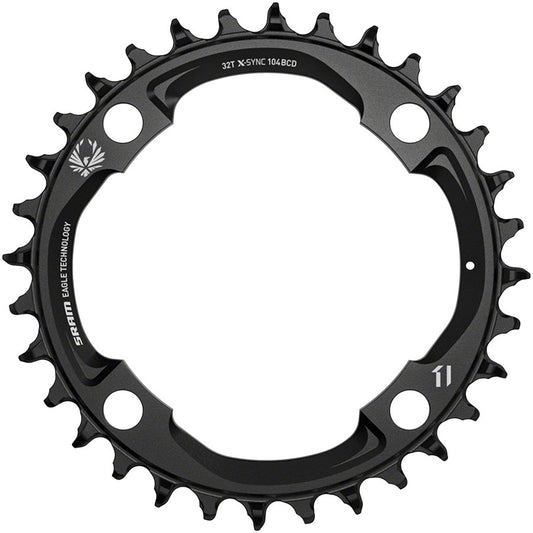 SRAM X-Sync 2 Eagle Chainring - 32t 104mm BCD 12-Speed Aluminum BLK Mahle Chainrings SRAM   